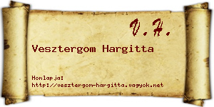 Vesztergom Hargitta névjegykártya